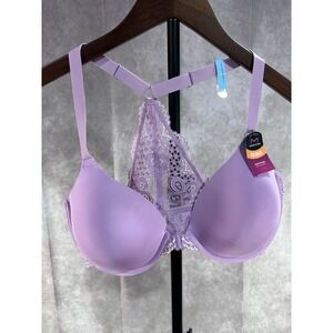 NWT Maiden One Fabulous Fit Full Coverage Lace Racerback Bra -40c